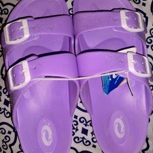 Girl's O'Rageous 2-Buckle Glitter Slides